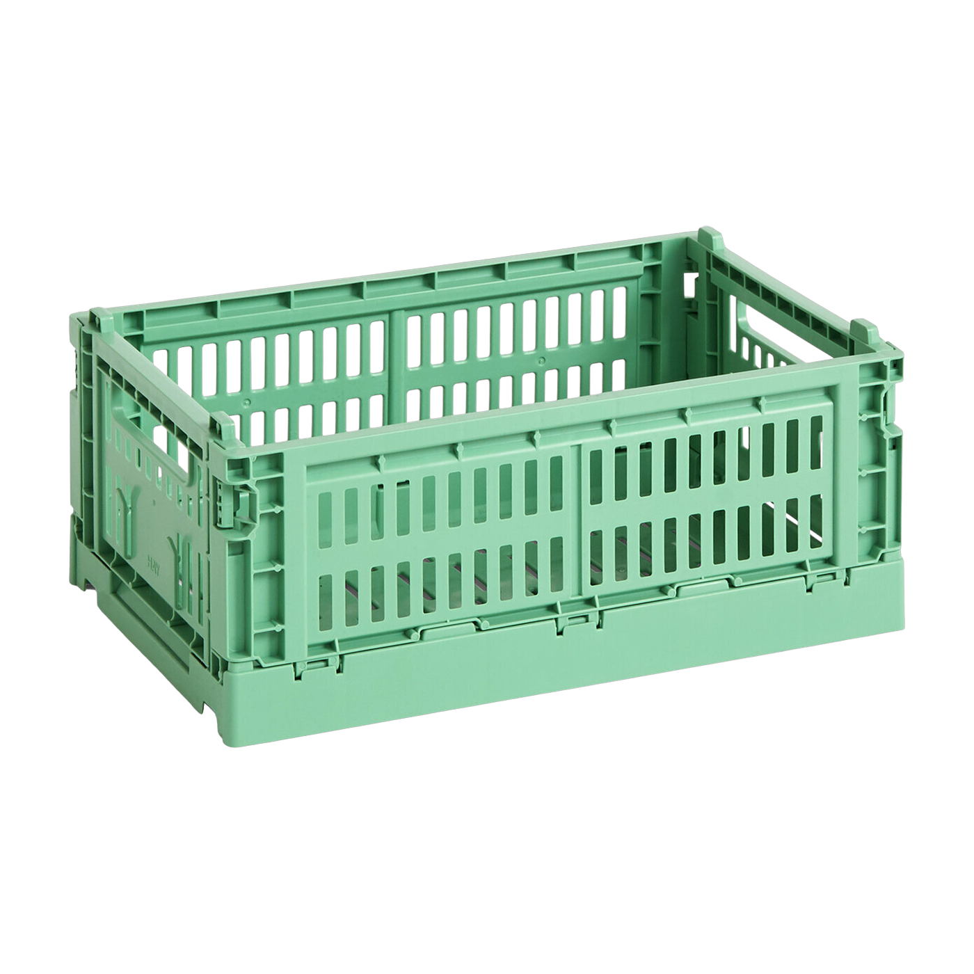 Panier en matière recyclée vert S Colour Crate - HAY