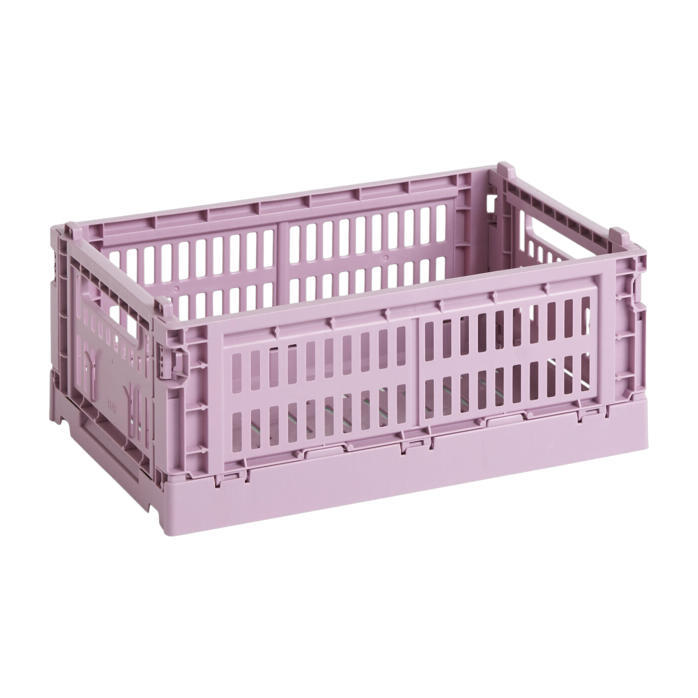 Panier en matière recyclée rose S Colour Crate - HAY