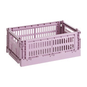 Korb aus recyceltem Material rosa S Colour Crate - -. HAY