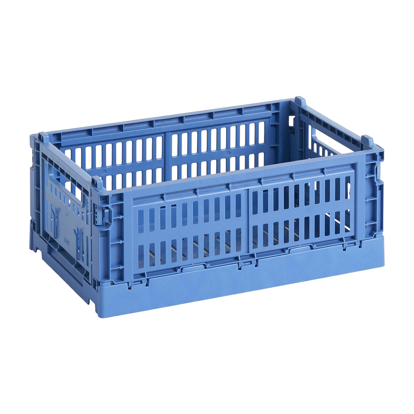 Panier en matière recyclée bleu électrique  S Colour Crate - HAY