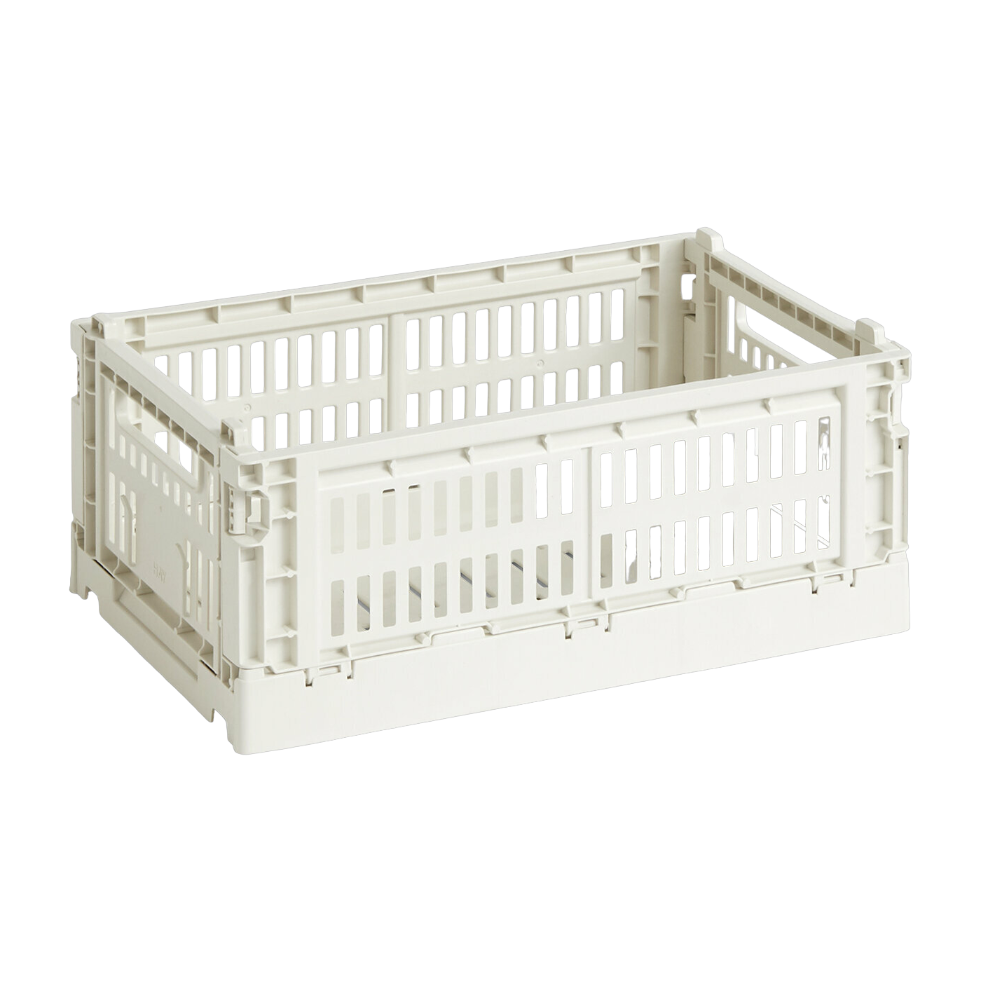 Panier en matière recyclée blanc S Colour Crate - HAY