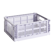 Basket in recycled material lavender M Colour Crate - HAY