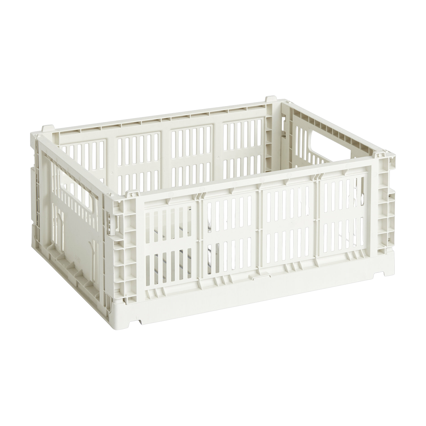 Panier en matière recyclée blanc M Colour Crate - HAY