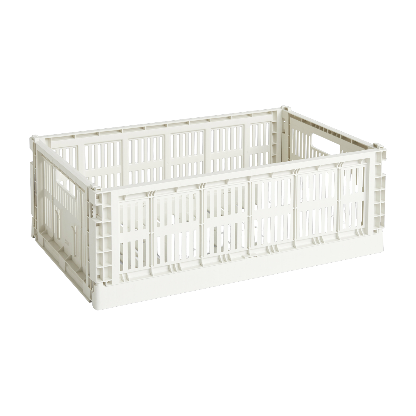 Panier en matière recyclée blanc L Colour Crate - HAY