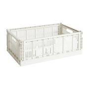 Panier en matière recyclée blanc L Colour Crate - HAY
