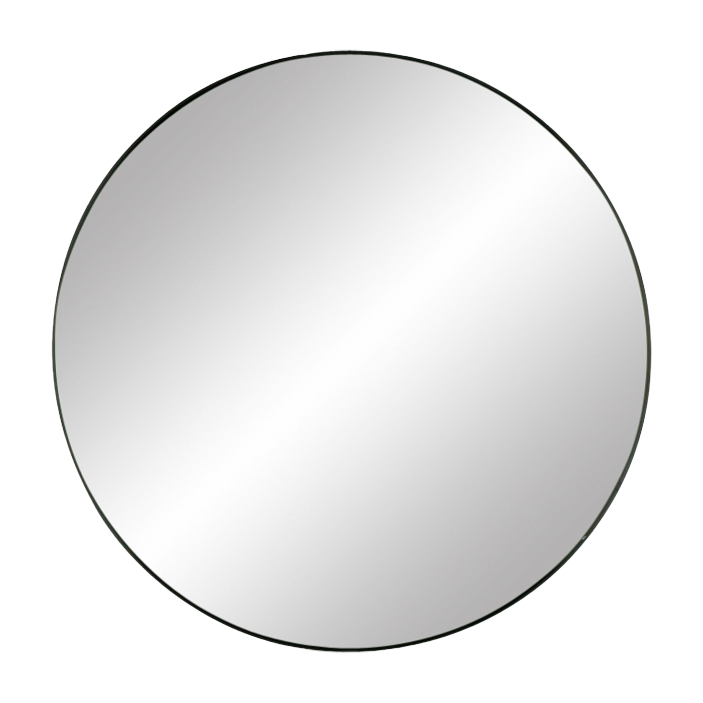 Black metal mirror 50 cm Palace - Pomax