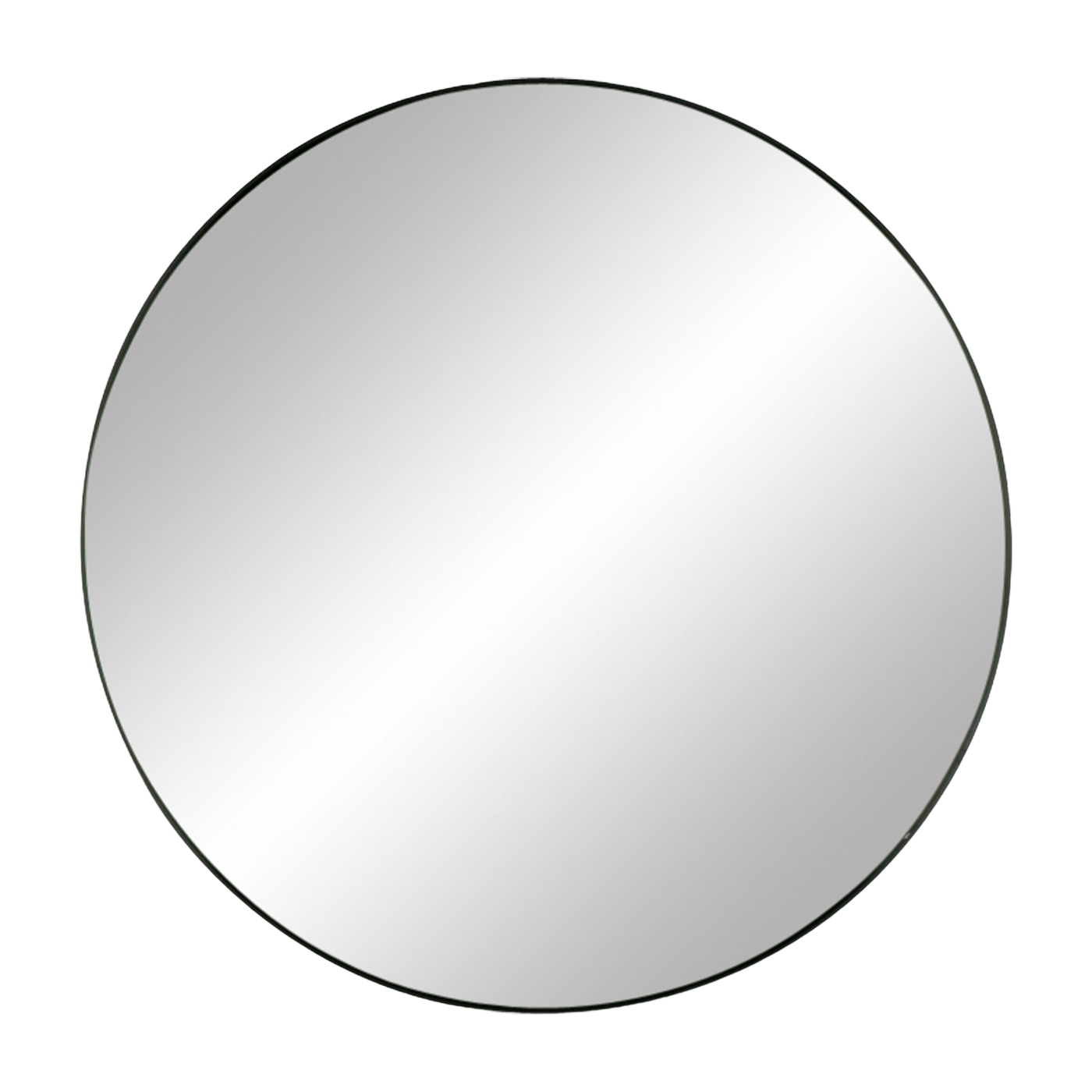 Black metal mirror 70 cm Palace - Pomax