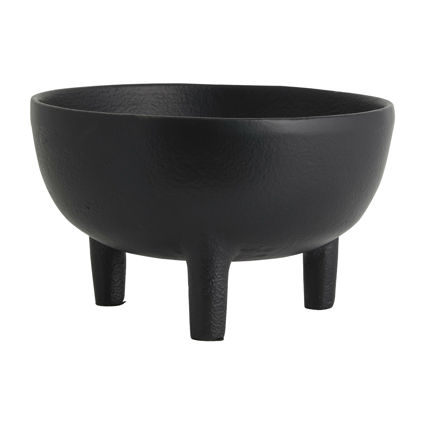Schüssel mit drei Füßen schwarz 18 cm Lamu - Nordal
