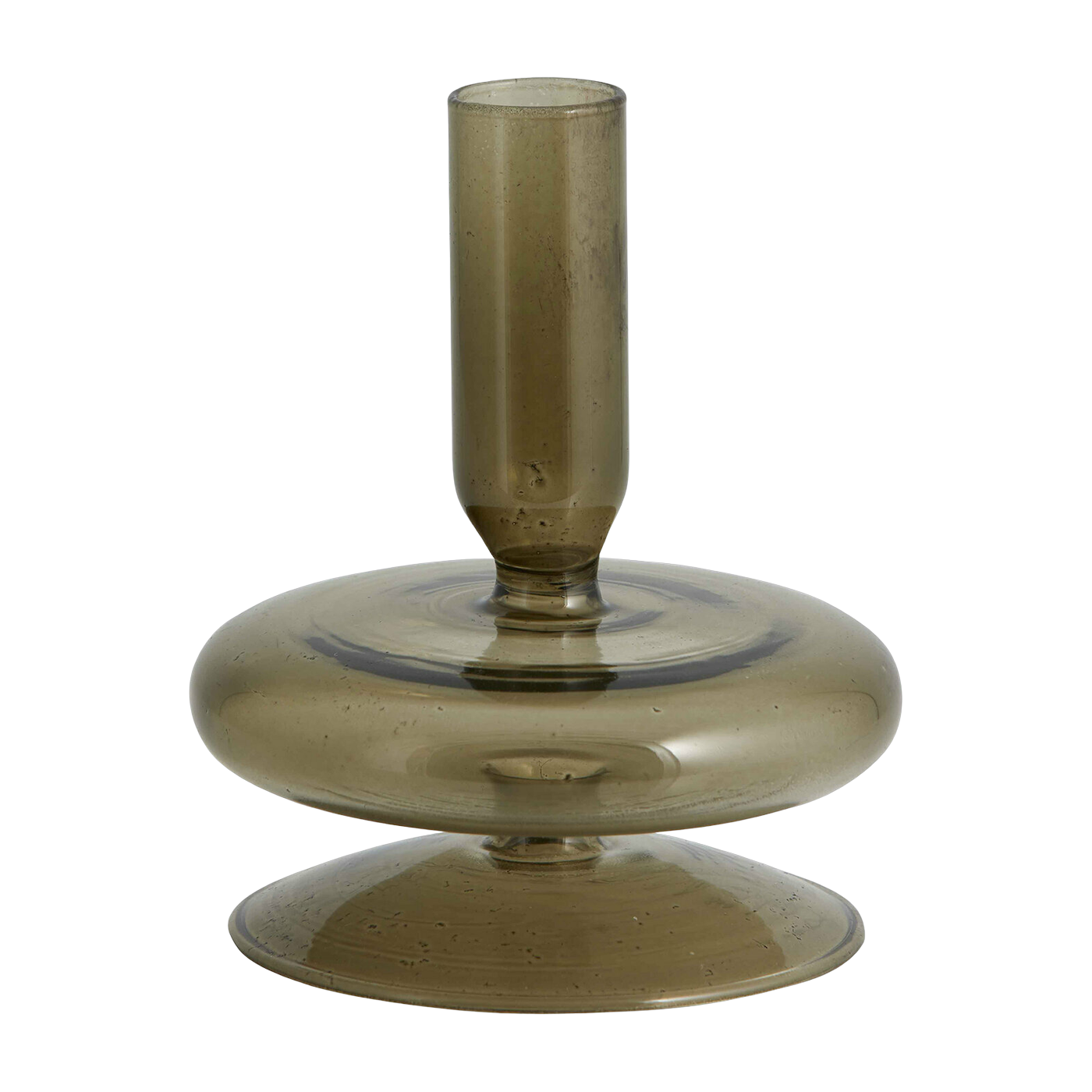 Kerzenhalter aus Rauchglas 12cm Eriska -. Nordal