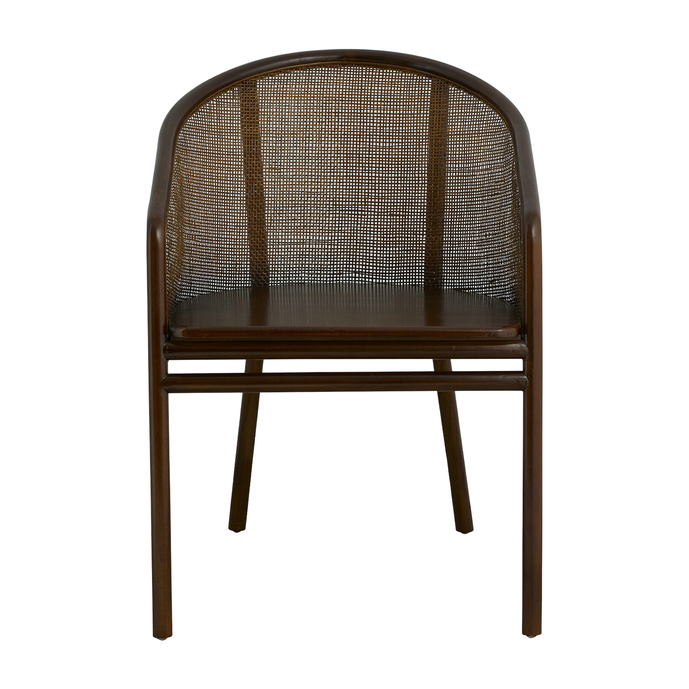 Sedia da pranzo in rattan marrone scuro Mosso Nordal