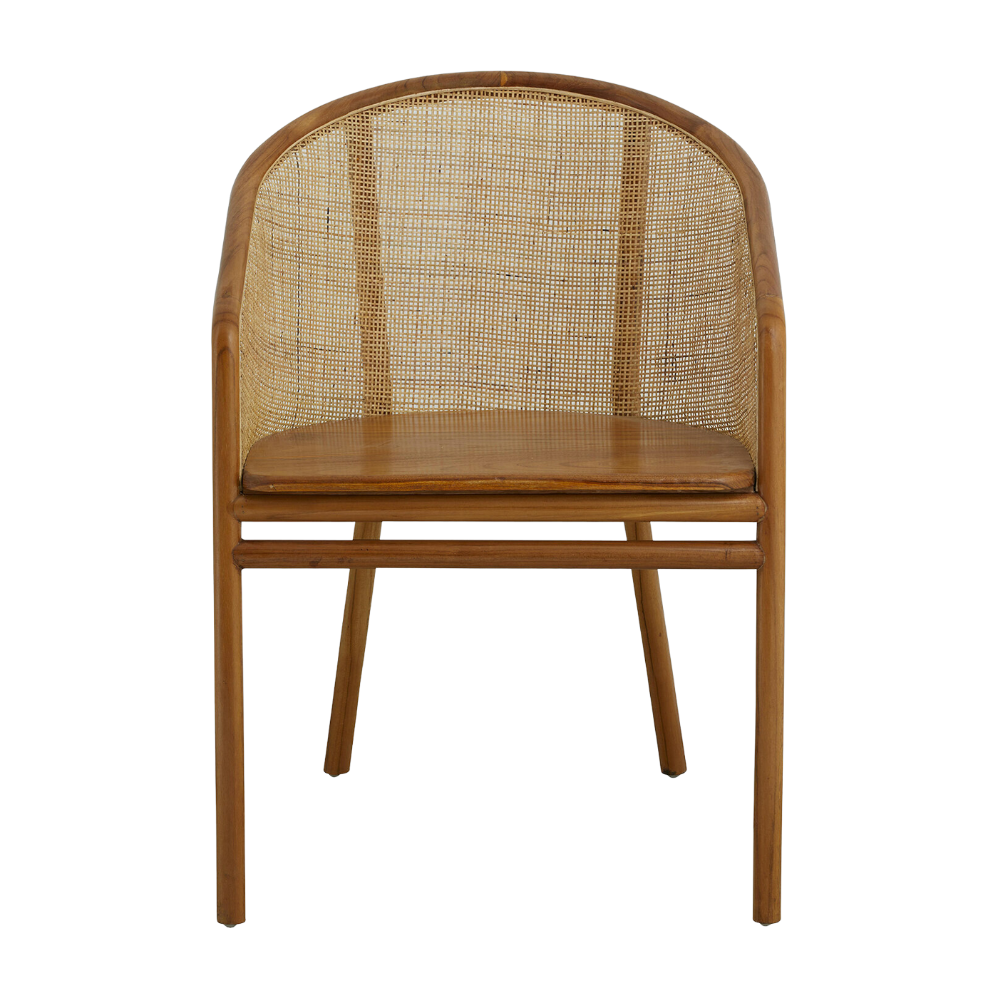Sedia da pranzo in rattan marrone chiaro Mosso - Nordal