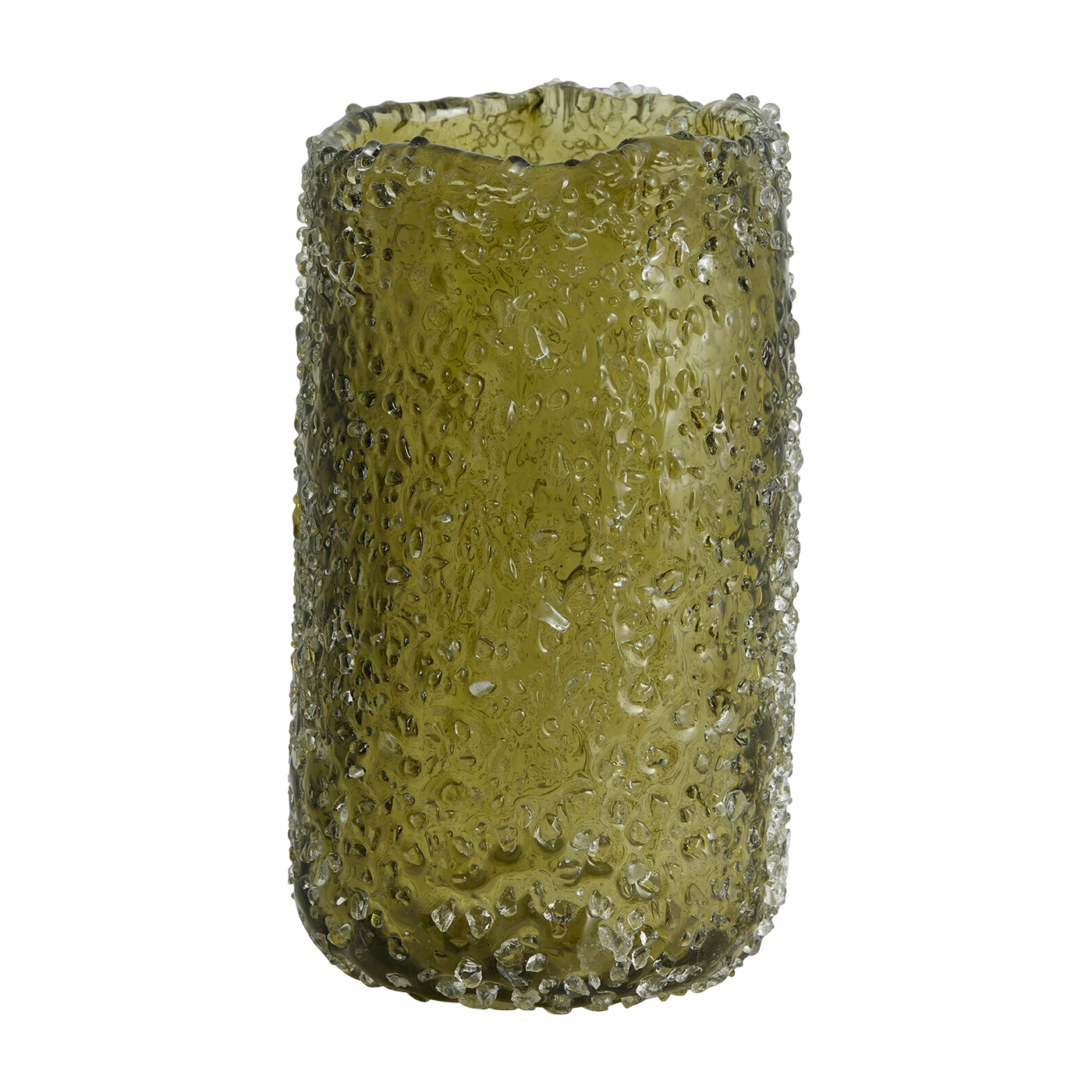 Vase in vetro verde 19, 5 cm Clyde - Nordal