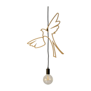 Lámpara colgante Design madera 50 cm Birds of paradise - RIF