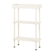 Console with double shelves and a beige steel top Nolle - noo. ma