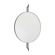 Miroir mural en acier noir 60cm - Kristina Dam Studio