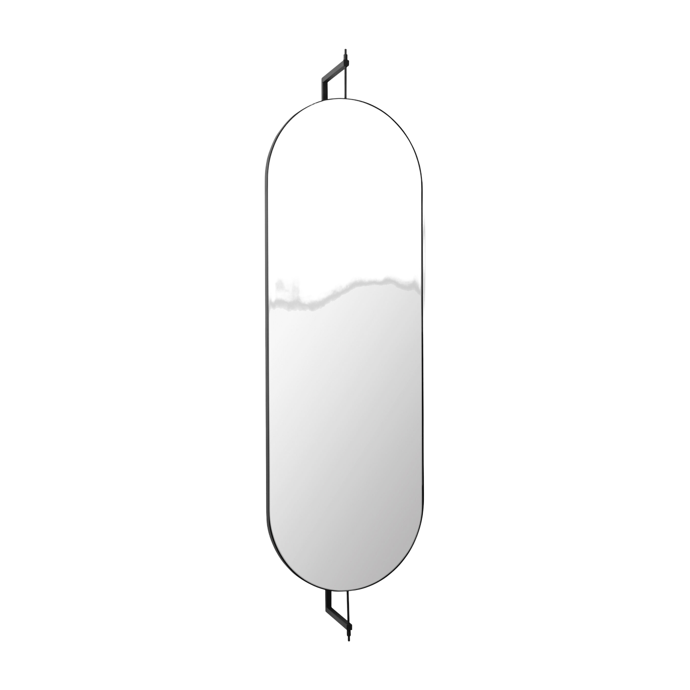 Espejo de pared de tamaño completo de acero negro - Kristina Dam Studio