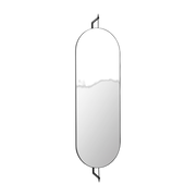 Black steel full size wall mirror - Kristina Dam Studio