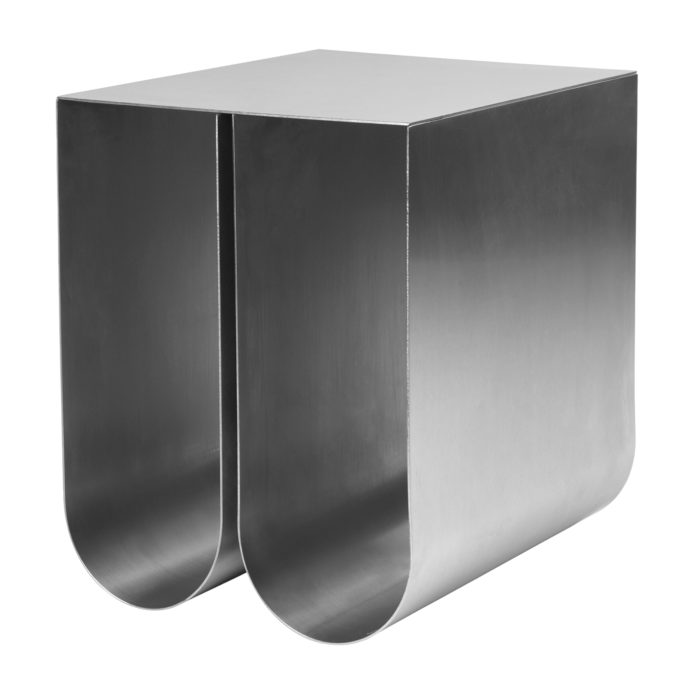 Mesa auxiliar de acero curvada - Kristina Dam Studio