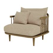 Fauteuil chêne huilé fumé Fly SC1 - &tradition