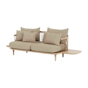 Zweisitzersofa mit weiß geölten Eichenplatten SC3 Fly - &tradition