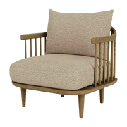 Sillón de roble aceitado ahumado SC10 Fly - &tradition