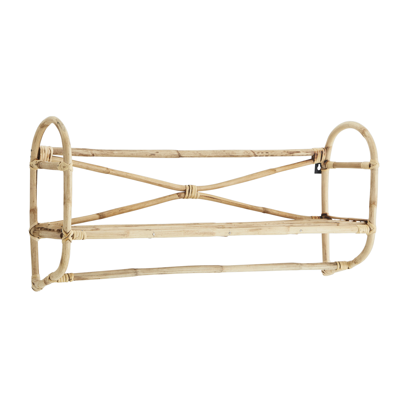 Mensola da parete in bambù naturale 63x19x22cm - Madam Stoltz
