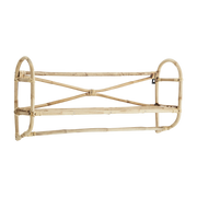 Natural bamboo wall shelf 63x19x22cm - Madam Stoltz