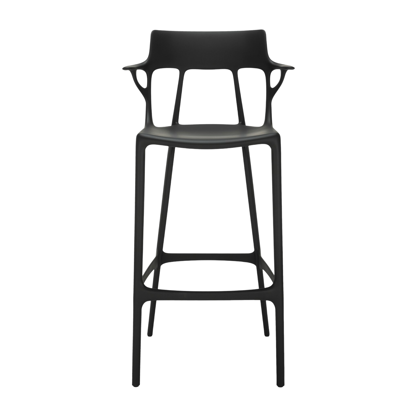 Sgabello da bar nero 75 cm A. I - Kartell