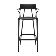 Schwarzer Barhocker 75 cm A. I. - Kartell