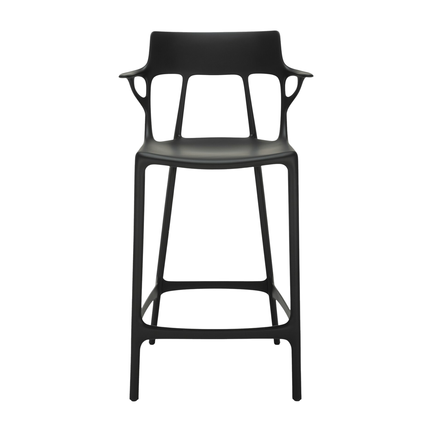 Schwarzer Barhocker 65 cm A. I - Kartell
