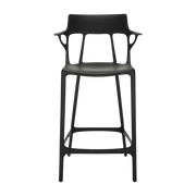 Schwarzer Barhocker 65 cm A. I - Kartell