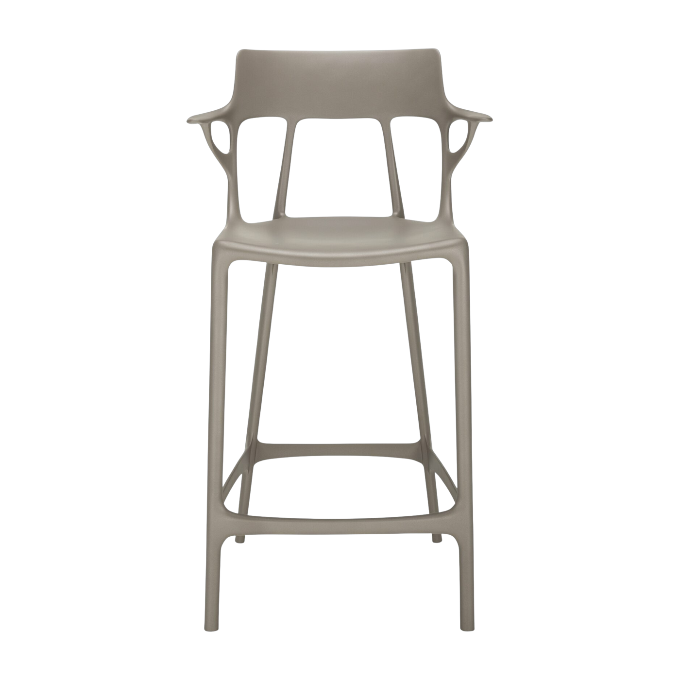 Chaise de bar grise 65 cm A.I - Kartell