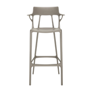 Grey bar stool 75 cm A. I - Kartell