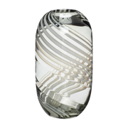 Florero en vidrio gris 3L Swirl - Hübsch