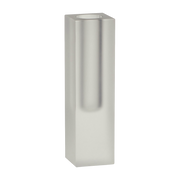 Vase en verre dépoli blanc Block Slim- Hübsch