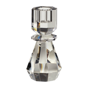 Bougeoir en cristal transparent h14cm Gem - Hübsch