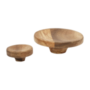 Körnerknopf Akazie (2er Set) - Hübsch