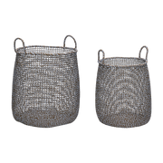 Mist Körbe Braun (2er Set) - Hübsch