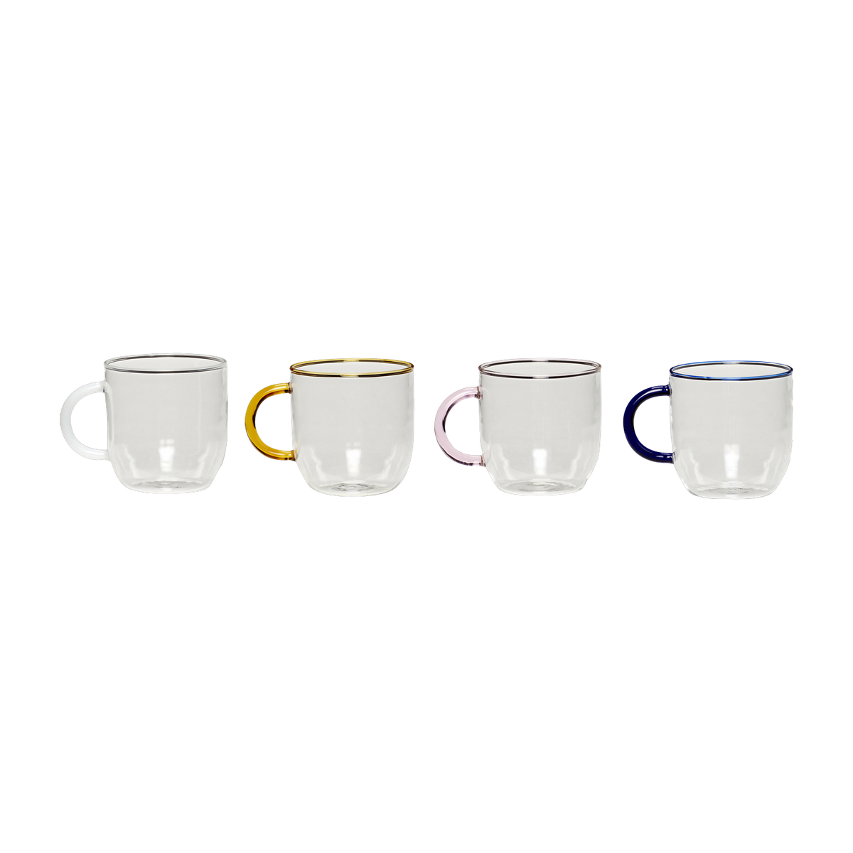 Kiosk Glass Mugs (Set Of 4) - Hübsch