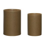 Edna Pots Brown (Set Of 2) - Hübsch