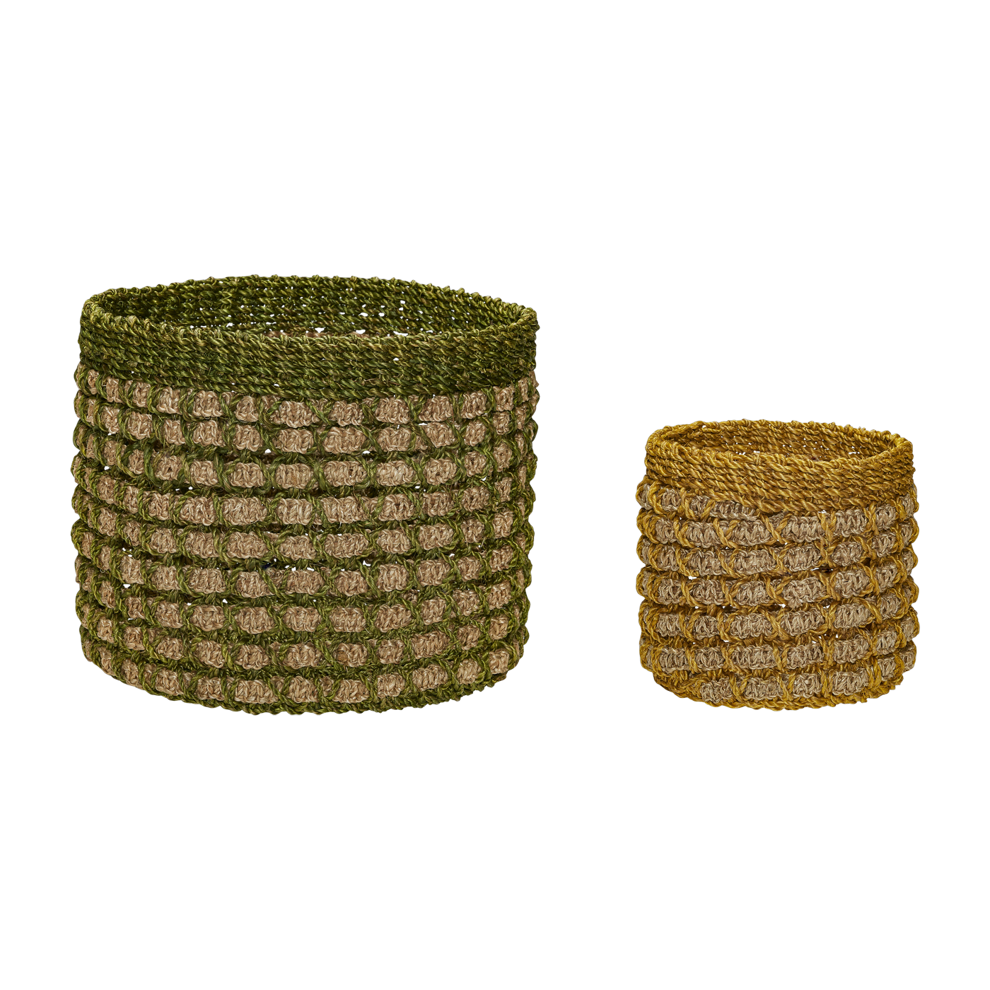 2 cestas multicolor Pine - Hübsch