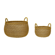 2 Paniers en abaca Solar - Hübsch