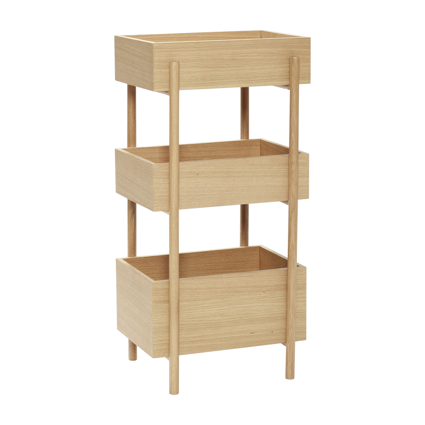 Table console en bois de chêne Stack - Hübsch