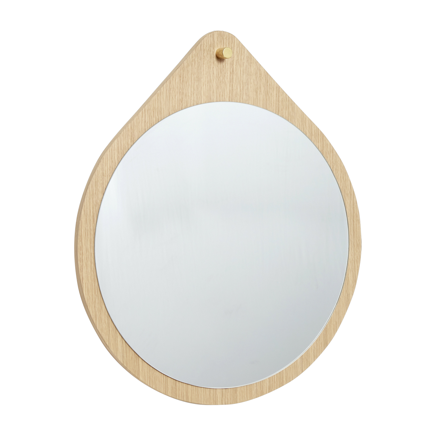 Miroir en chêne en forme de goutte 64cm Drop - Hübsch