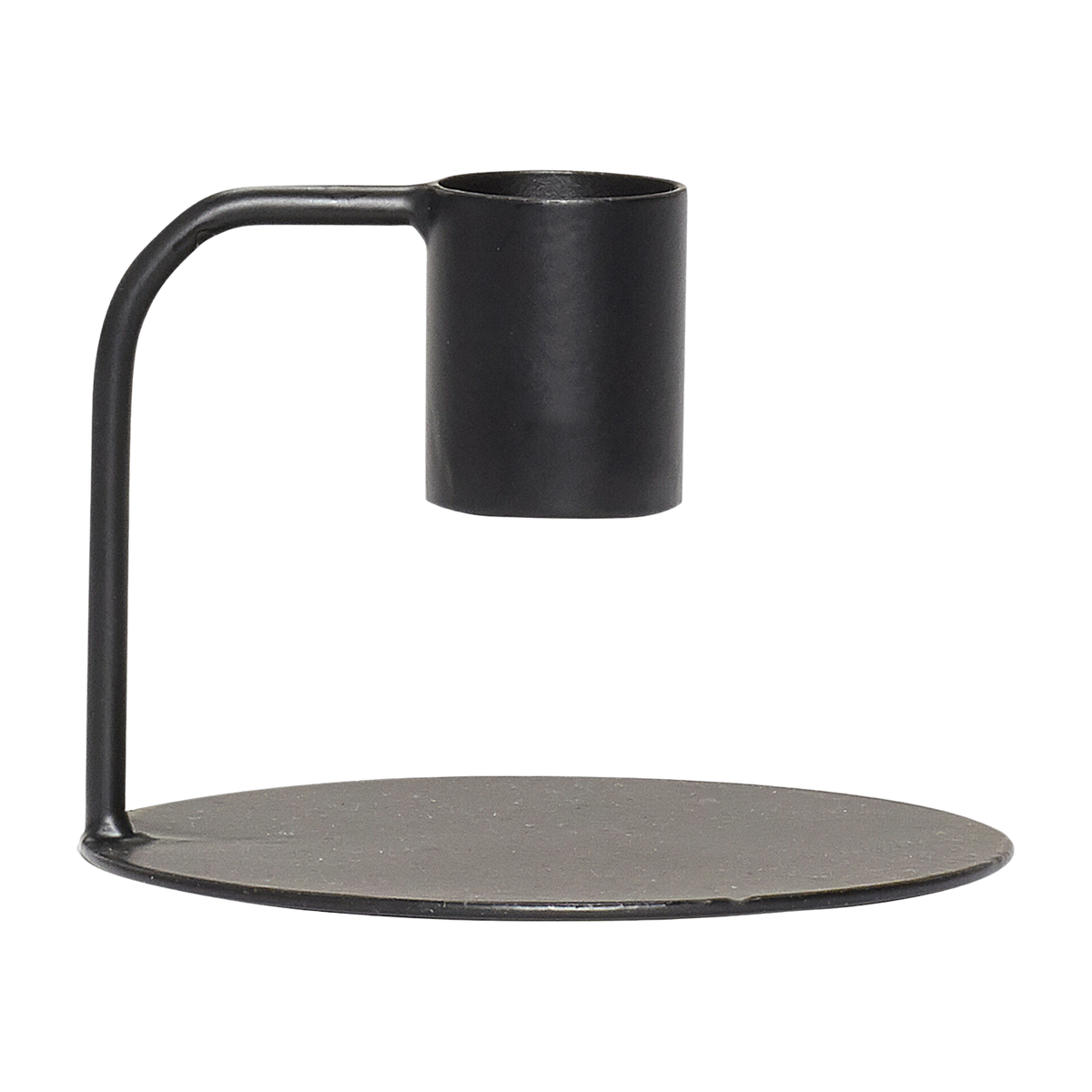 Curve Candlestick Black - Hübsch