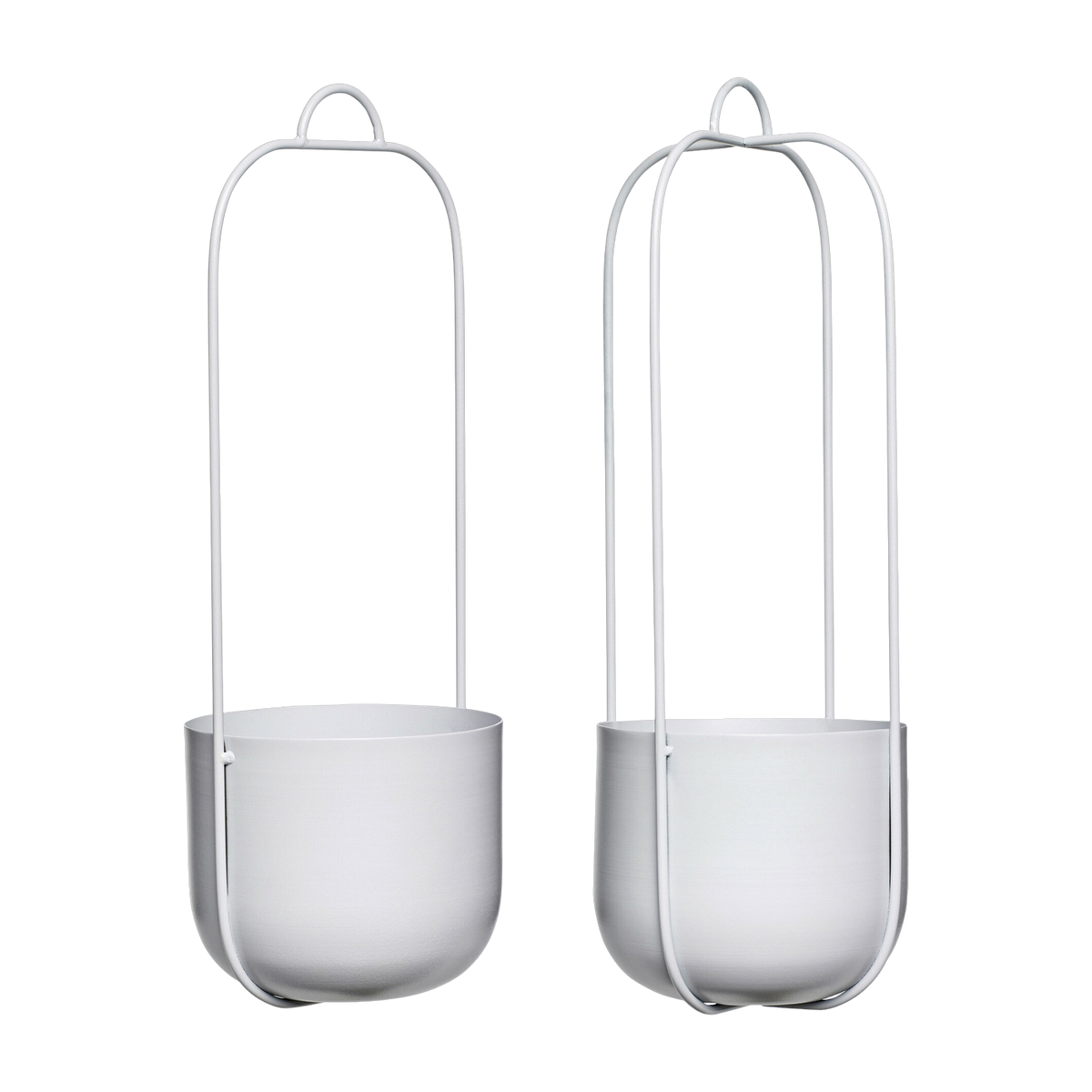 Lotus Hängetöpfe Grau (2er Set) - Hübsch