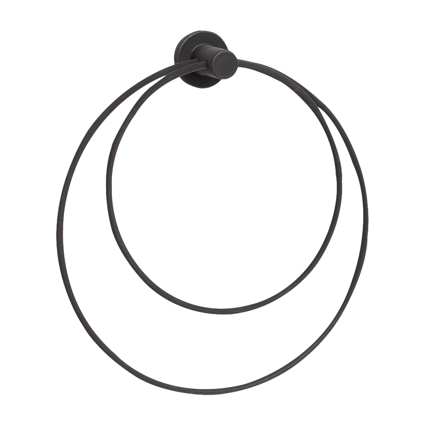 Loop Towel Holder Black - Hübsch