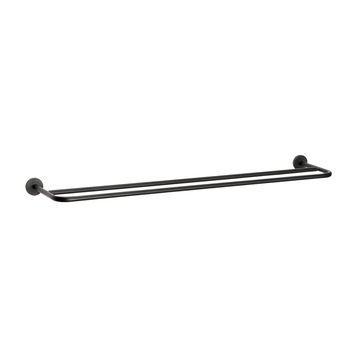 Porte-serviettes noir Pipe - Hübsch