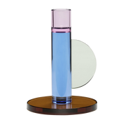Portavelas azul Astro - Hübsch