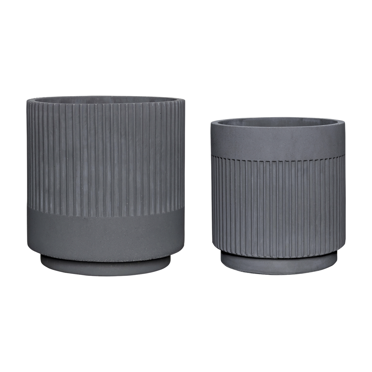 Ripple Töpfe Grau (2er Set) - Hübsch